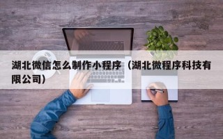 阿里湖北微信怎么制作小程序（湖北微程序科技有限公司）